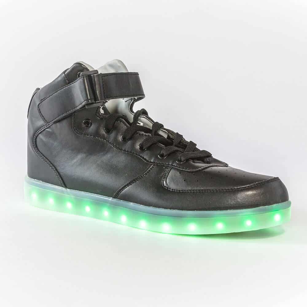 ⁦DNK Black Shoes Green LED⁩ – תמונה ⁦2⁩